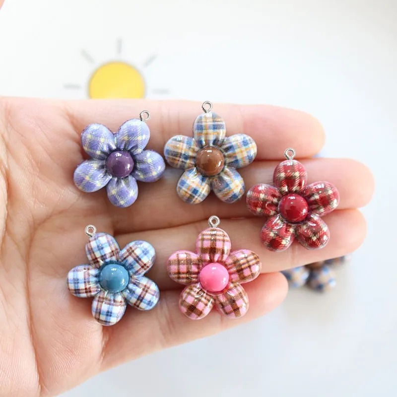 10Pcs Sweet Flower Planar Resi - Resin Craft Material 评论和价格