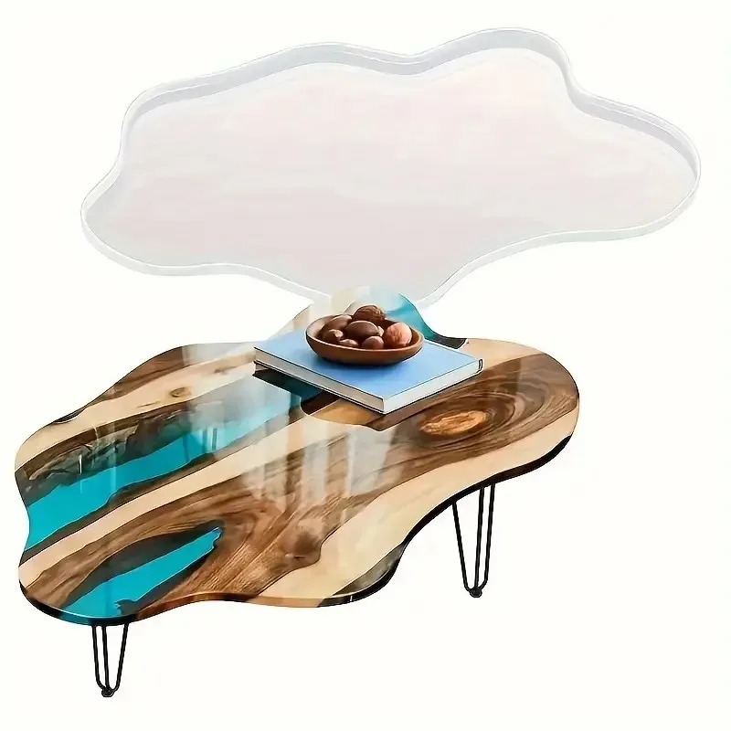 2026-Large 61cm Irregular Tray - Resin Ocean Wave Mold 评论和价格