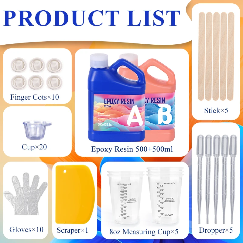 Easy Mixing Epoxy Resin Kit Cr - Epoxy Uv Resin Kit 评论和价格