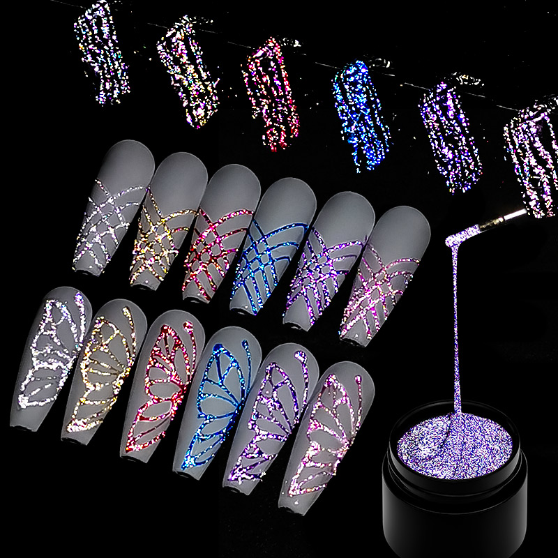 6Pcs/Set Reflective Glitter Sp - Resin Glitter Pack 评论和价格