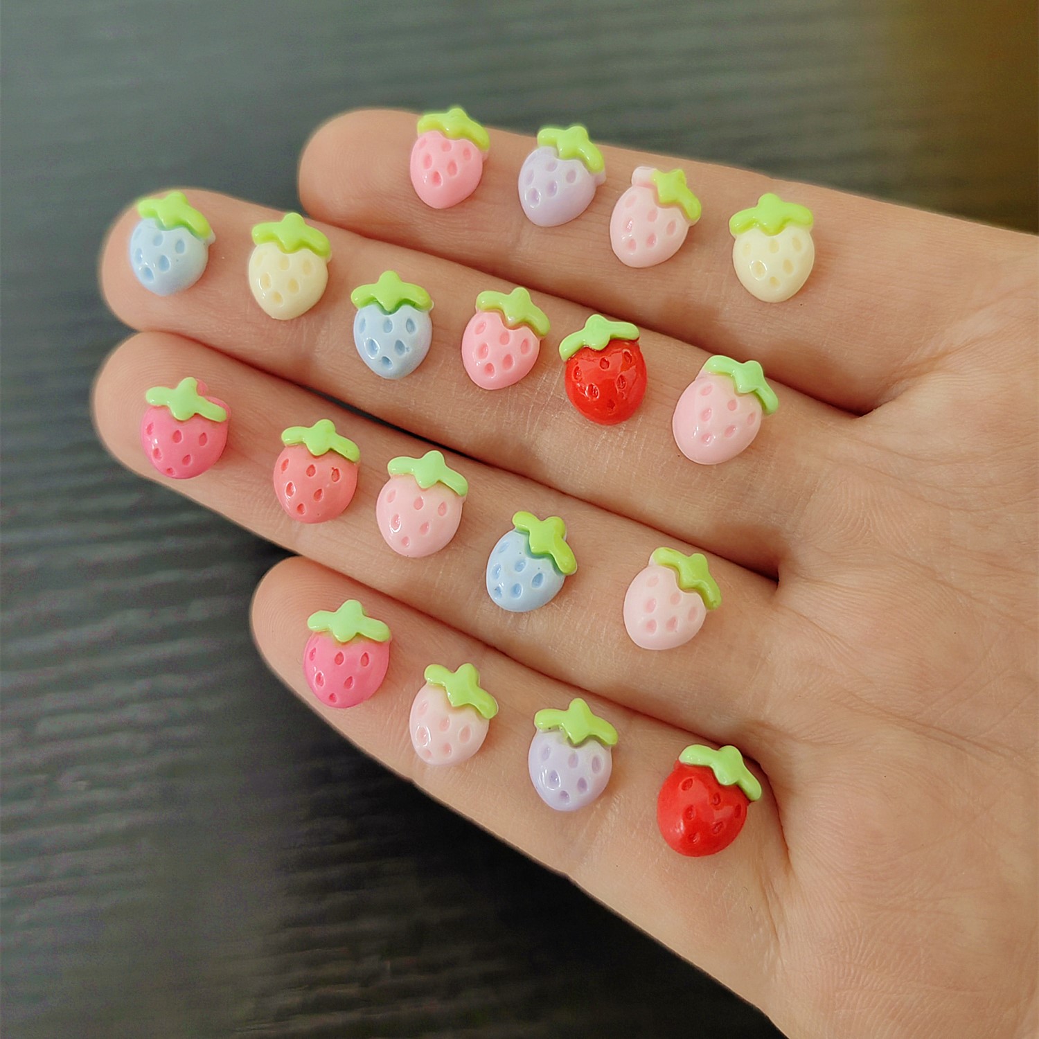 30Pcs New Cute Resin Mini Smal - Flower Preservation Resin 评论和价格