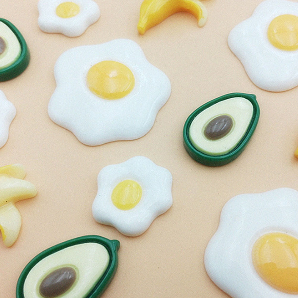 20Pcs Simulated Fried Egg Resi - Resin Craft Material 评论和价格