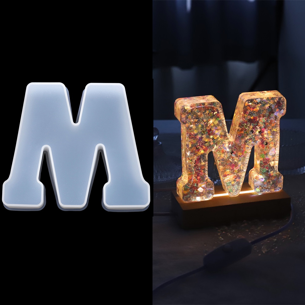 3Sizes A to Z Letter Silicone  - Serving Tray Mold 评论和价格