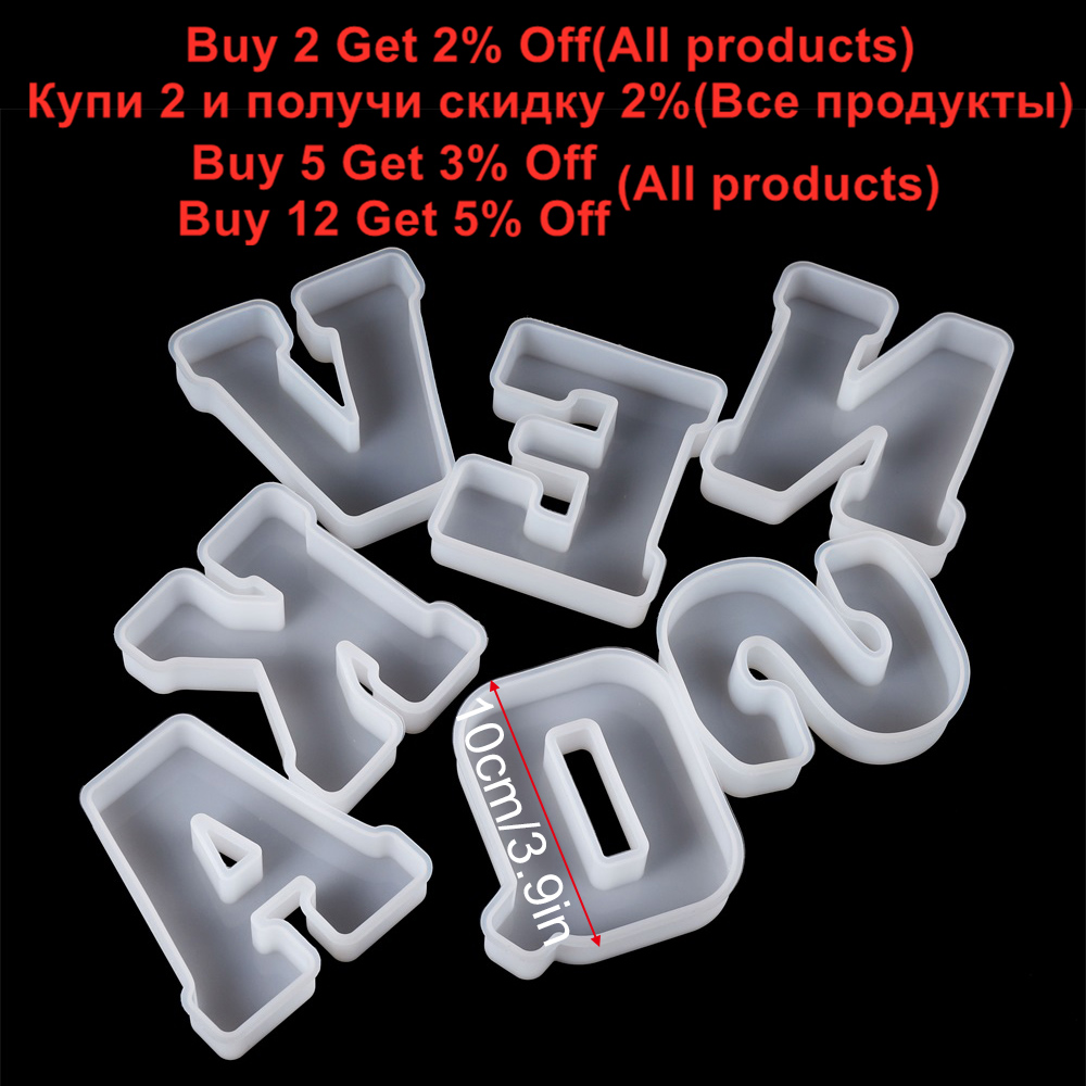 3Sizes A to Z Letter Silicone  - Serving Tray Mold 评论和价格