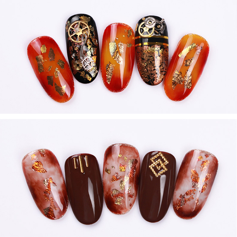14x14cm Colorful Imitation Gol - Gold Foil Flakes 评论和价格