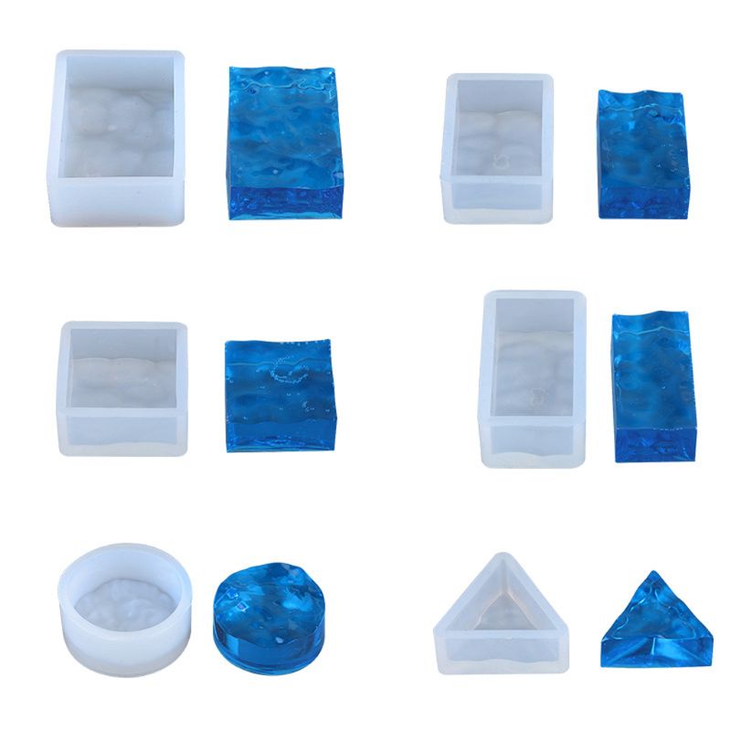 4Pcs Sea Wave Resin Mold Water - Resin Ocean Wave Mold 评论和价格