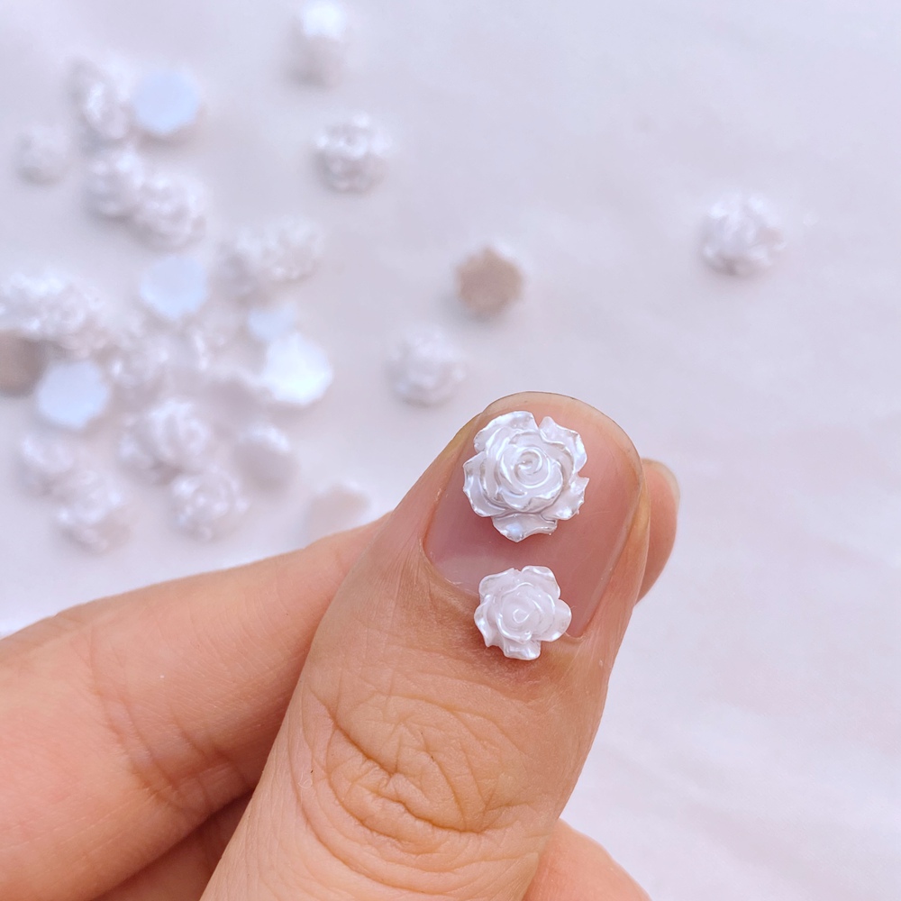 100Pcs New Cute Mini 5mm/7mm R - Flower Preservation Resin 评论和价格