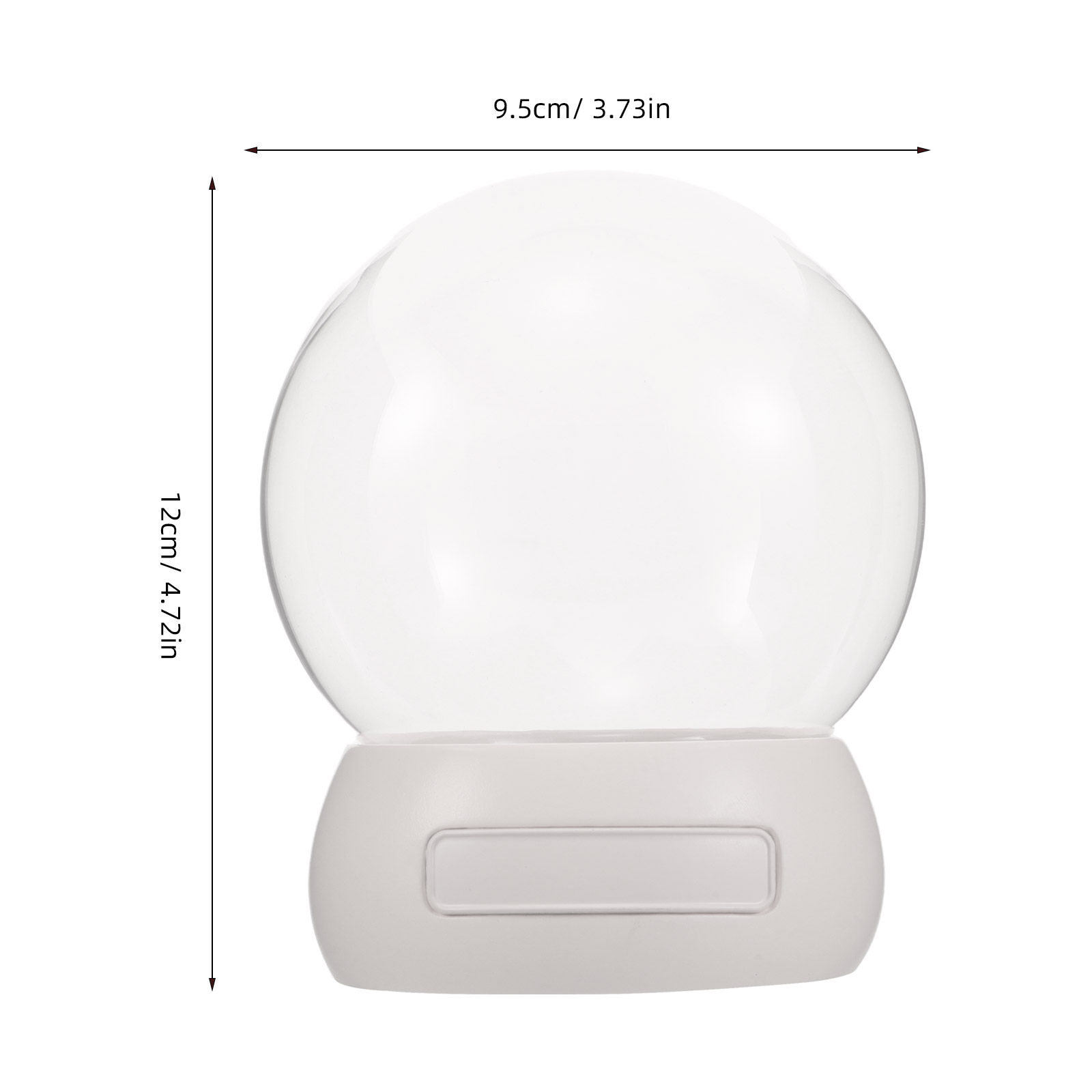 Empty Snow Globe Shell Glass D - Flower Preservation Resin 评论和价格